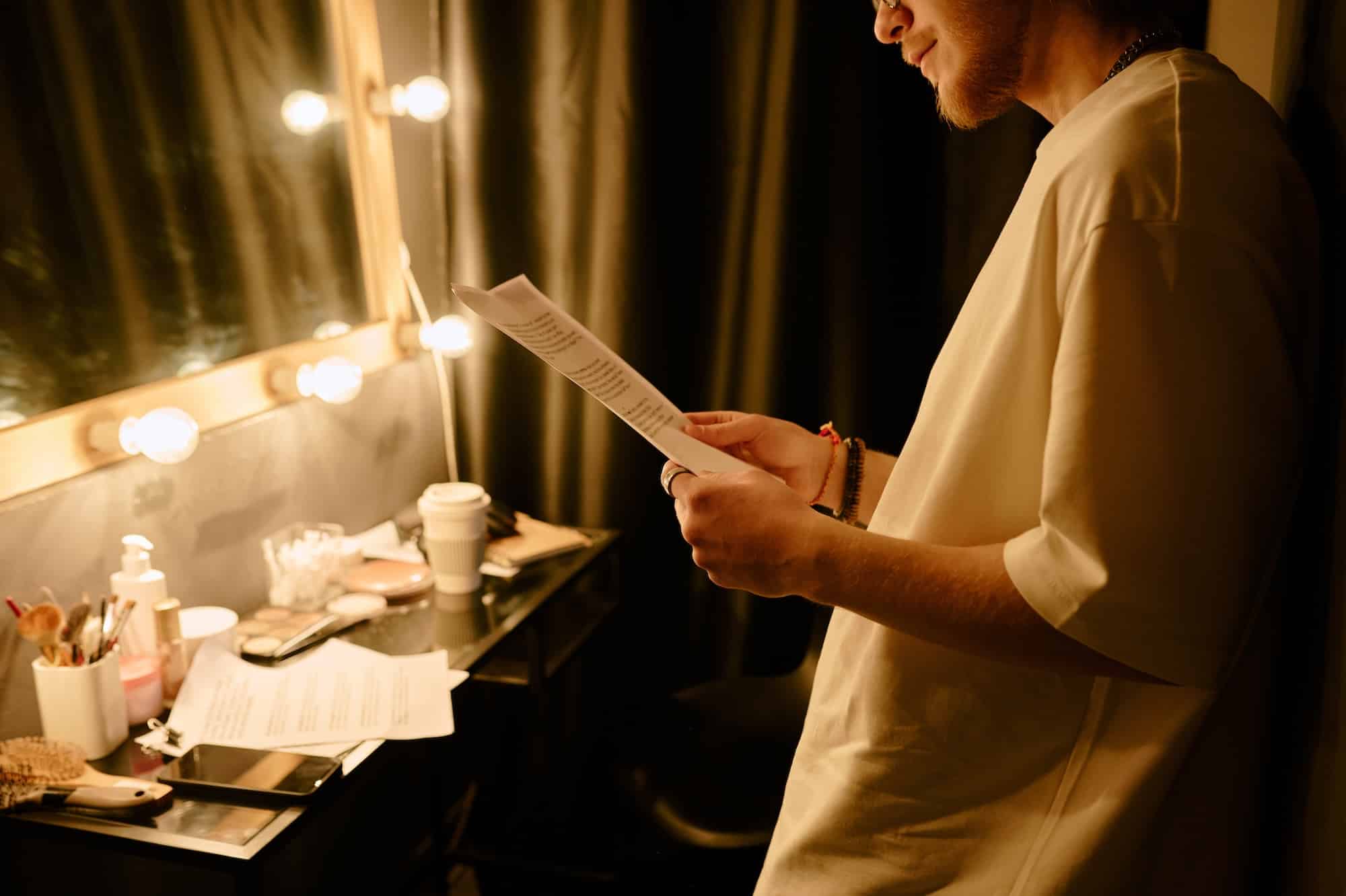 Preparing for Performance in Dressing Room Lighting